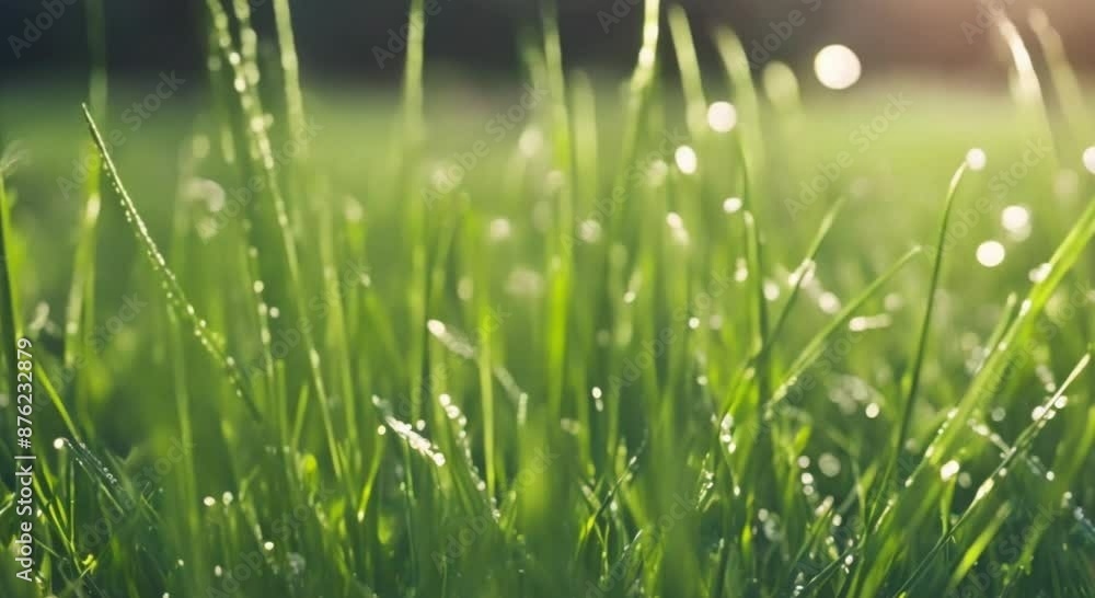 dewy grass structure in the morning dewy grass structure in the morning