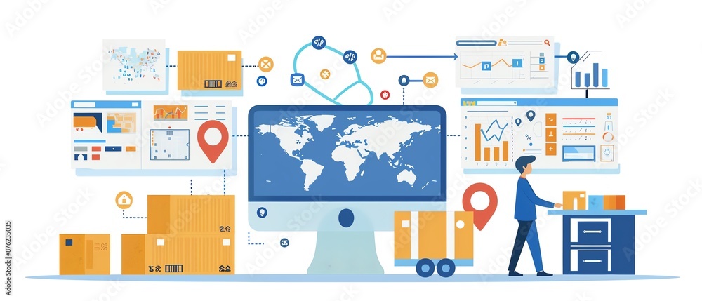 Global logistics and supply chain management with data and analytics. Global logistics and supply chain management with data and analytics.