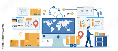 Global logistics and supply chain management with data and analytics.