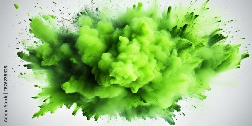 Green Color Explosion Green Color Explosion