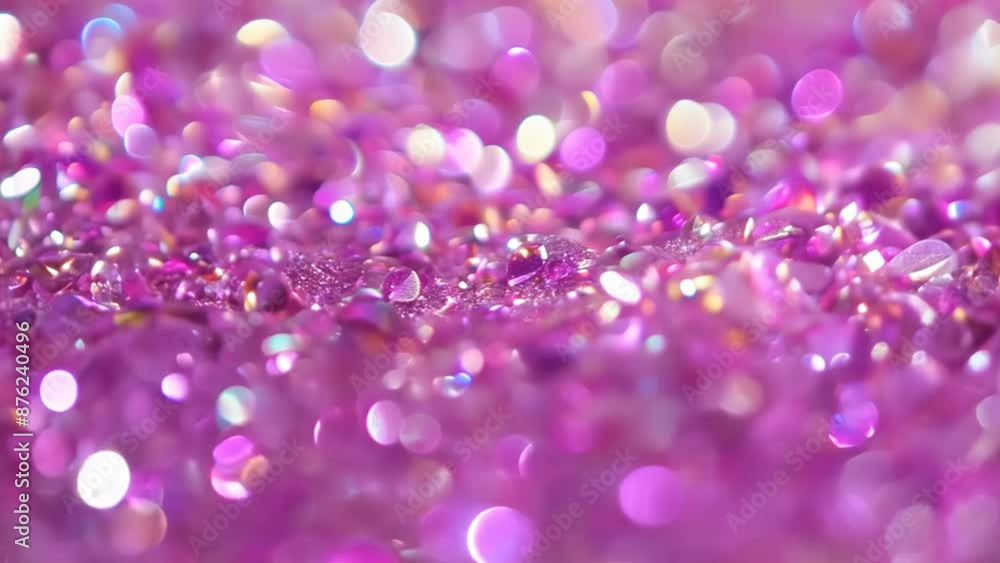 Sparkling Pink Glitter Close-up Sparkling Pink Glitter Close-up