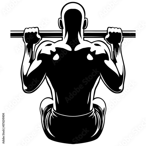 Man Do Pullups.