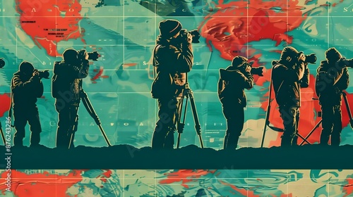 Nostalgic Elegance: Creative Retro Background Design for World's Photography Day