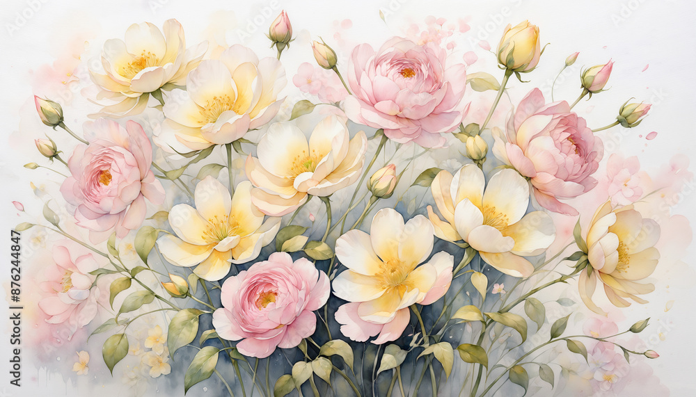 Pink and Yellow Flower Bouquet Pink and Yellow Flower Bouquet