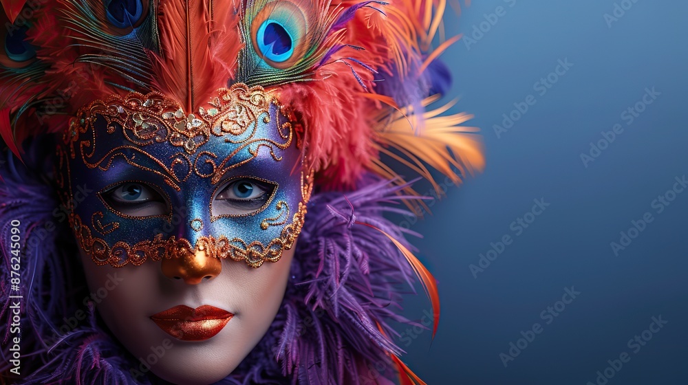 woman in carnival mask woman in carnival mask