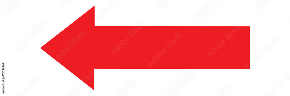 Black large backwards or left pointing solid long arrow icon sketched as vector symbol Black large backwards or left pointing solid long arrow icon sketched as vector symbol