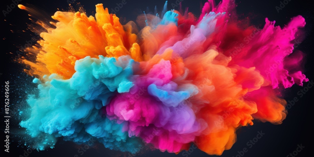 Abstract Colorful powder Explosion Abstract Colorful powder Explosion
