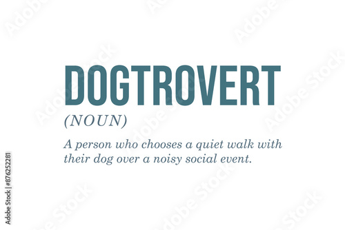 Dogtrovert, Dog quote SVG Typography T shirt Design