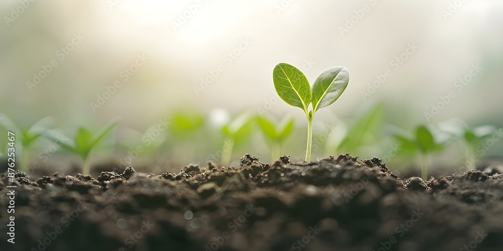 Green Earth design with young plant for World Environment Day. Concept World Environment Day, Green Earth Design, Young Plant, Eco-Friendly Lifestyle, Sustainable Living Green Earth design with young plant for World Environment Day. Concept World Environment Day, Green Earth Design, Young Plant, Eco-Friendly Lifestyle, Sustainable Living