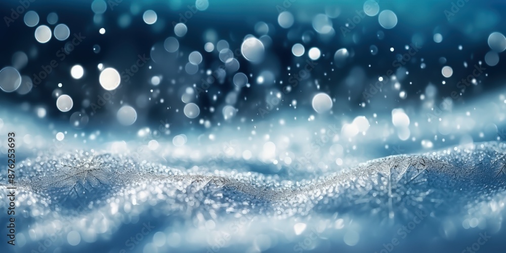 Winter Wonderland with Bokeh Lights Winter Wonderland with Bokeh Lights