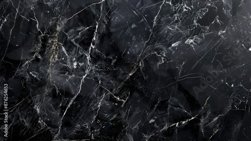 Black marble stone with space for text Grunge banner with rocky texture for design