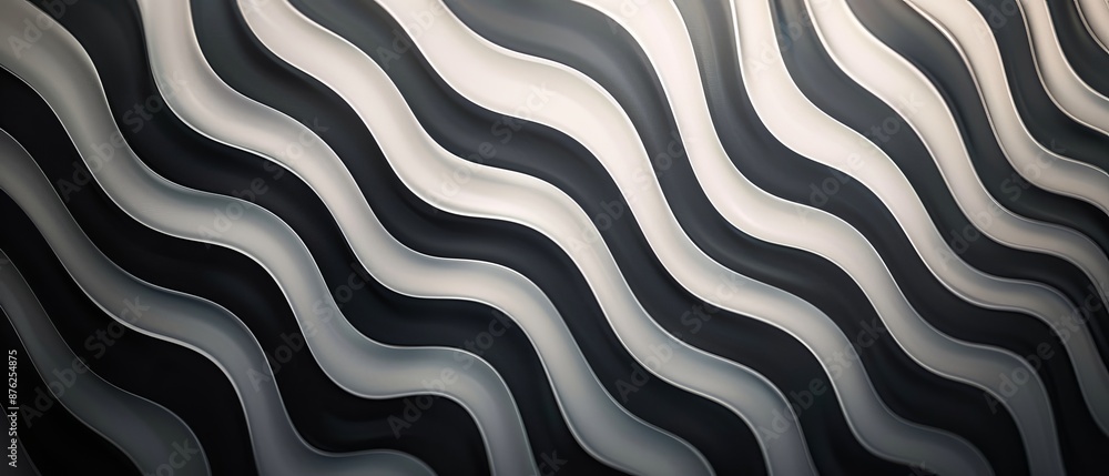 A black and white striped pattern with a white stripe in the middle A black and white striped pattern with a white stripe in the middle
