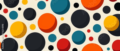 A colorful background with many different colored circles