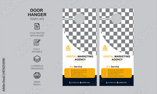 door hanger desin and template