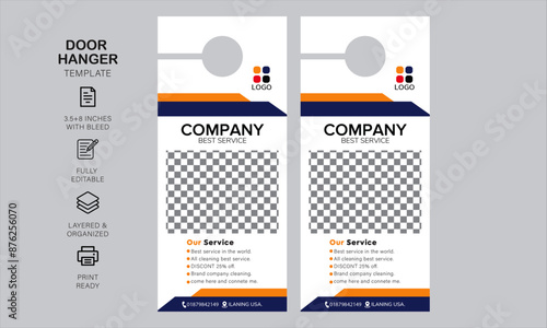 door hanger desin and template