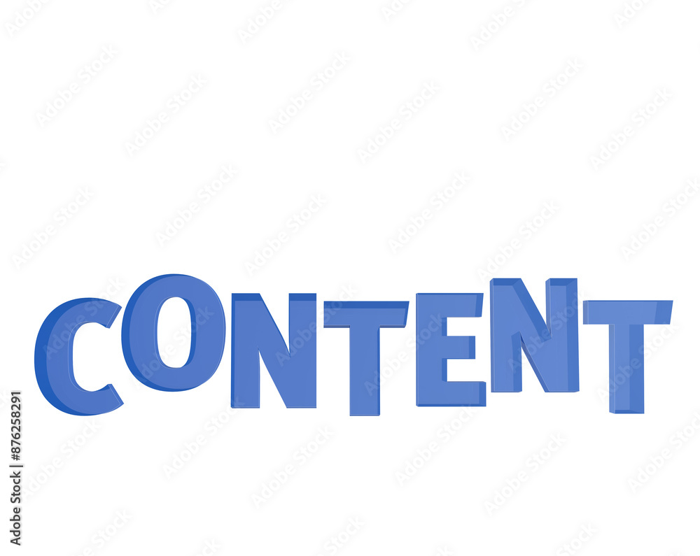 Content 3D Text Design Content 3D Text Design