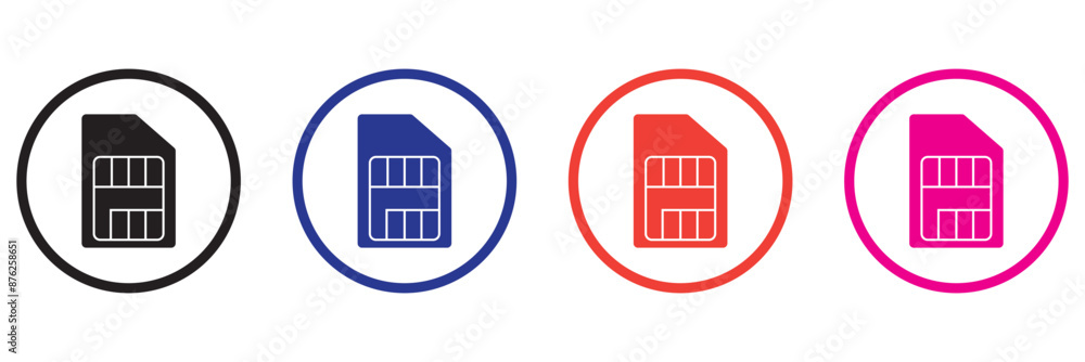 Sim card icon Sim card icon