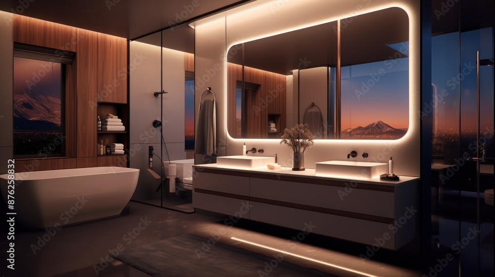 A cutting-edge bathroom By Generated AI A cutting-edge bathroom By Generated AI