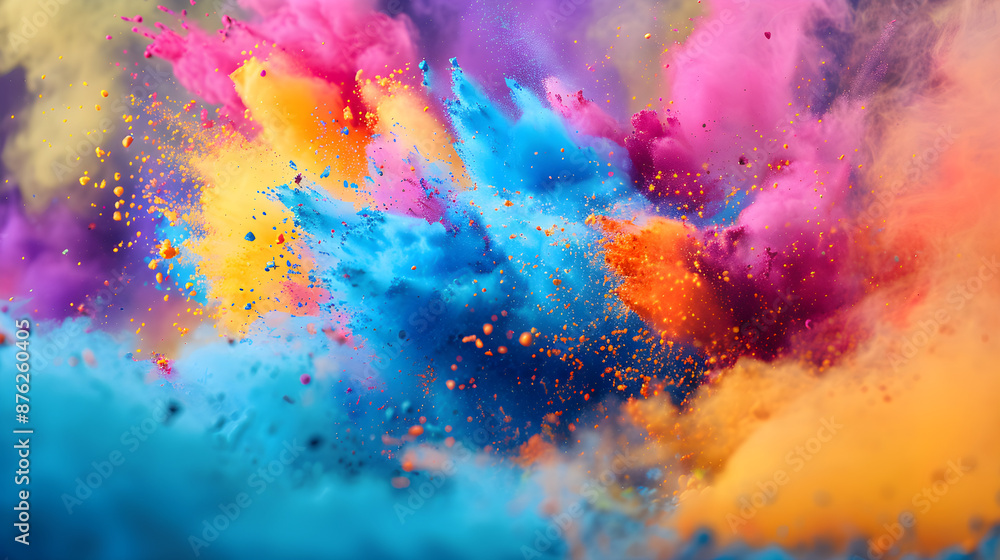 Rainbow Reveal Slo-Mo Holi Burst Explosion Rainbow Reveal Slo-Mo Holi Burst Explosion