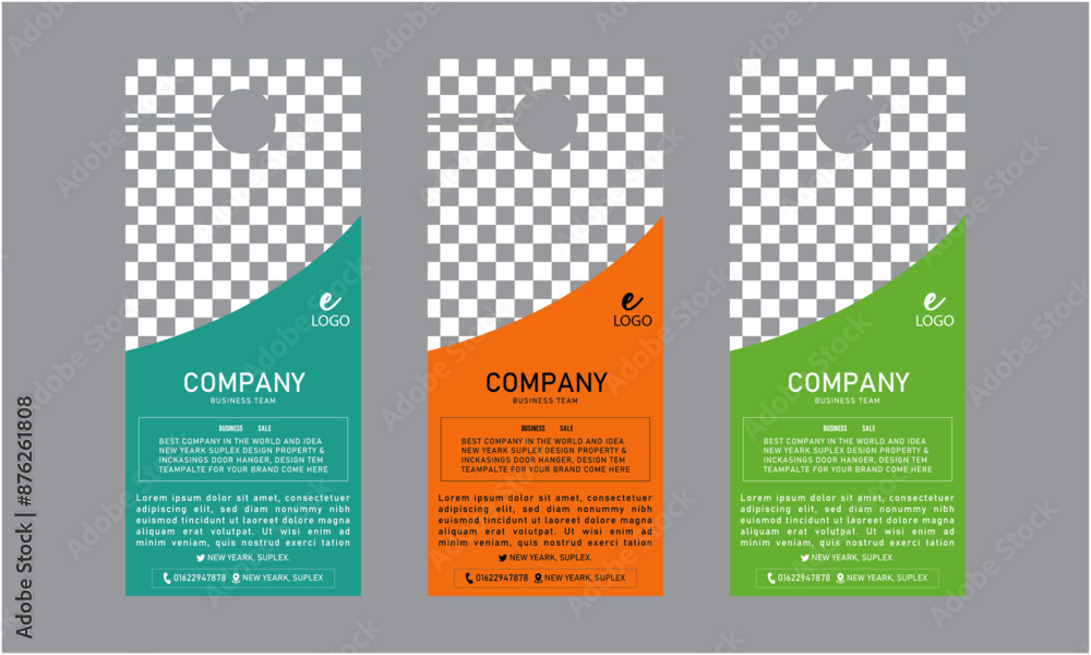 Naklejka premium Door hanger design teamplate for you business company