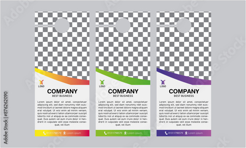 door hanger design template