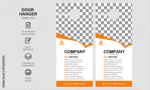 door hanger design template