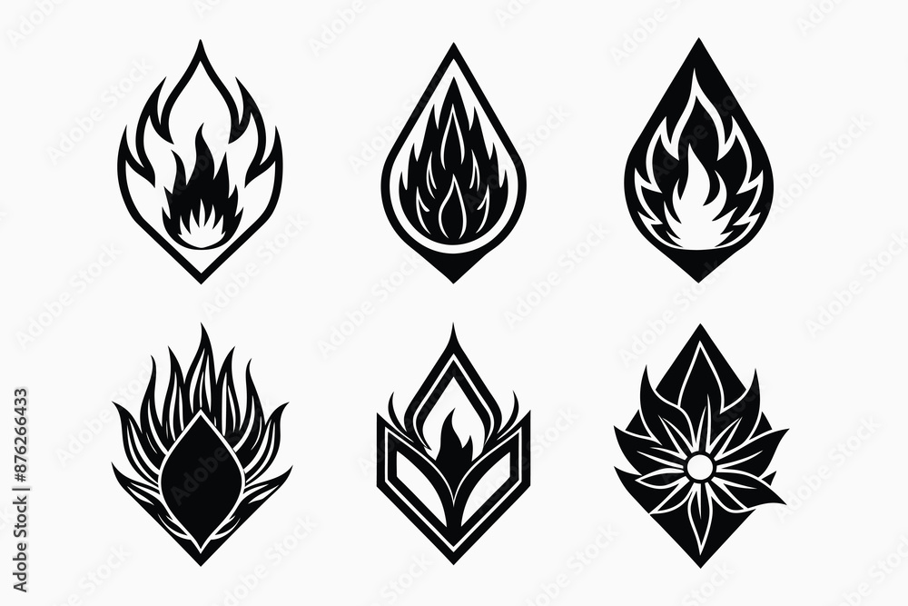 lineicons a six set of beautifully crafted fire.eps lineicons a six set of beautifully crafted fire.eps