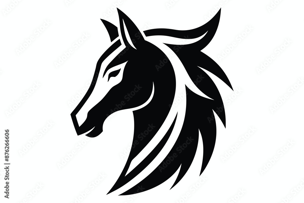 Minimalist horse logo vector art illustration.eps Minimalist horse logo vector art illustration.eps