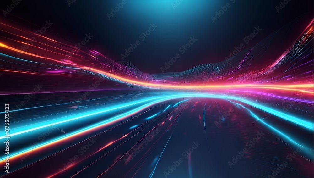 Abstract colorful digital waves background. Smooth elegant glowing waves surface Abstract colorful digital waves background. Smooth elegant glowing waves surface