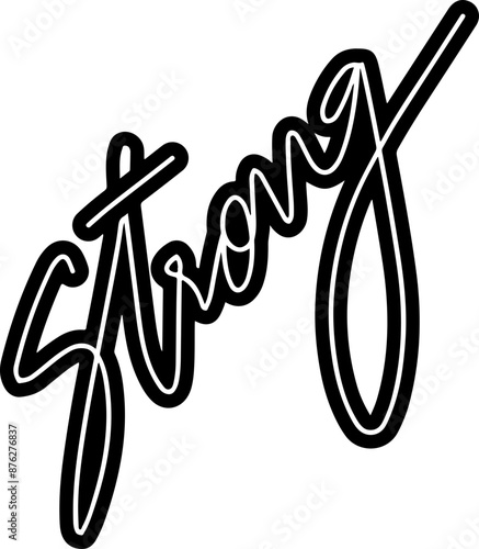 Nice Word Handwritten Vector Calligraphy