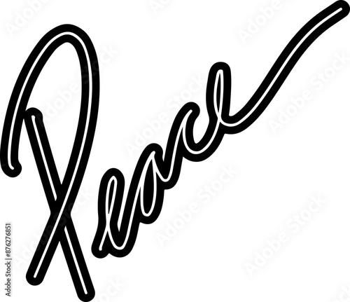 Nice Word Handwritten Vector Calligraphy