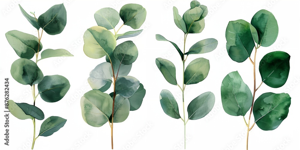 A collection of green leaves with some of them being more prominent than others. The leaves are all different sizes and shapes, but they all have a similar color and texture A collection of green leaves with some of them being more prominent than others. The leaves are all different sizes and shapes, but they all have a similar color and texture