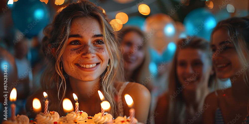 Joyful Birthday Celebration with Friends Joyful Birthday Celebration with Friends