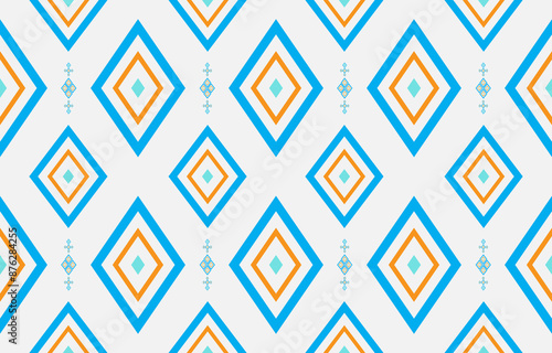 Abstract seamless patterns, geometric patterns, and batik patterns are designed for use in interior, wallpaper, fabric, curtain, carpet, clothing, Batik, satin, background, and Embroidery style.