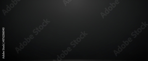 Abstract black gradient background, empty dark texture wallpaper black color studio room background. ai