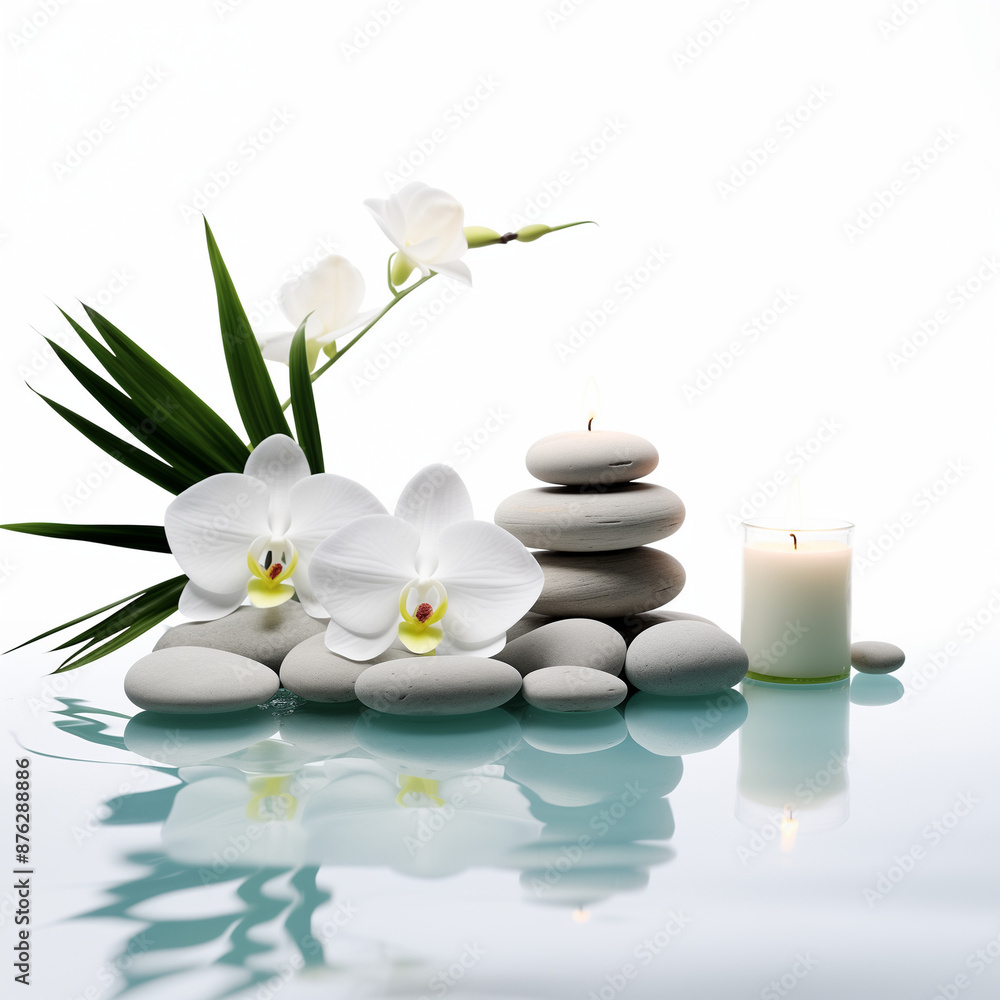 spa stones and orchid spa stones and orchid