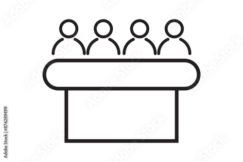 Jury group committee icon. Vector illustration design.