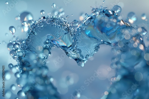 water drops in the shape of a heart