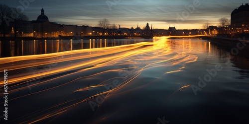 Wallpaper Mural Medieval Glow Luminescent Installations Along Berlin's River.jpeg Torontodigital.ca