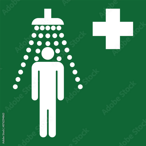 Eye Wash Station Symbol, Vector Illustration, Isolate On White Background Icon