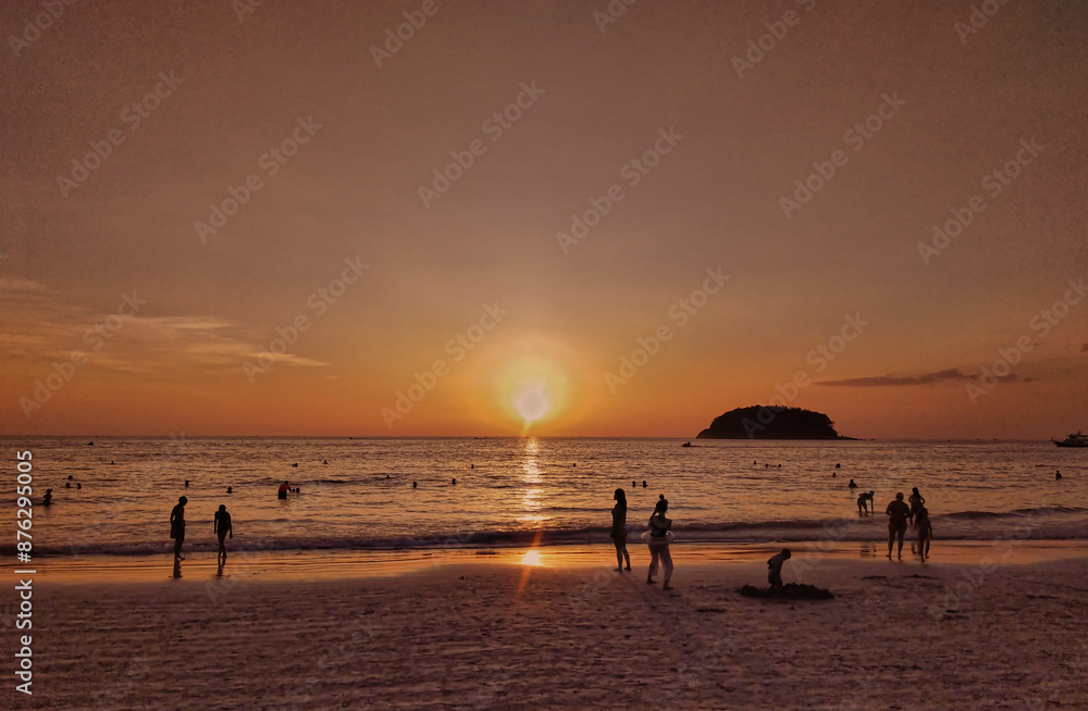Fototapeta premium sunset on the beach
