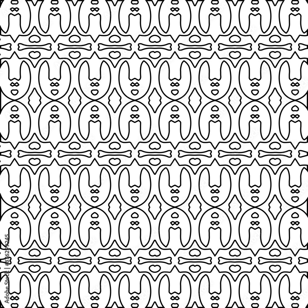 Abstract shapes.Patterns from lines.White wallpaper. Vector graphics for design, textile, decoration, cover, wallpaper, web background, wrapping paper, fabric, packaging. Repeating pattern. Abstract shapes.Patterns from lines.White wallpaper. Vector graphics for design, textile, decoration, cover, wallpaper, web background, wrapping paper, fabric, packaging. Repeating pattern.