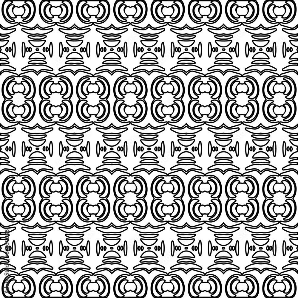 Abstract shapes.Patterns from lines.White wallpaper. Vector graphics for design, textile, decoration, cover, wallpaper, web background, wrapping paper, fabric, packaging. Repeating pattern. Abstract shapes.Patterns from lines.White wallpaper. Vector graphics for design, textile, decoration, cover, wallpaper, web background, wrapping paper, fabric, packaging. Repeating pattern.