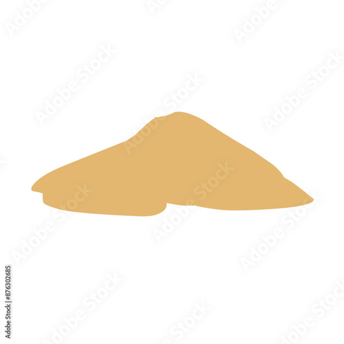 Pile of sand Vector illustration