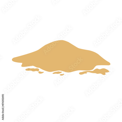 Pile of sand Vector illustration