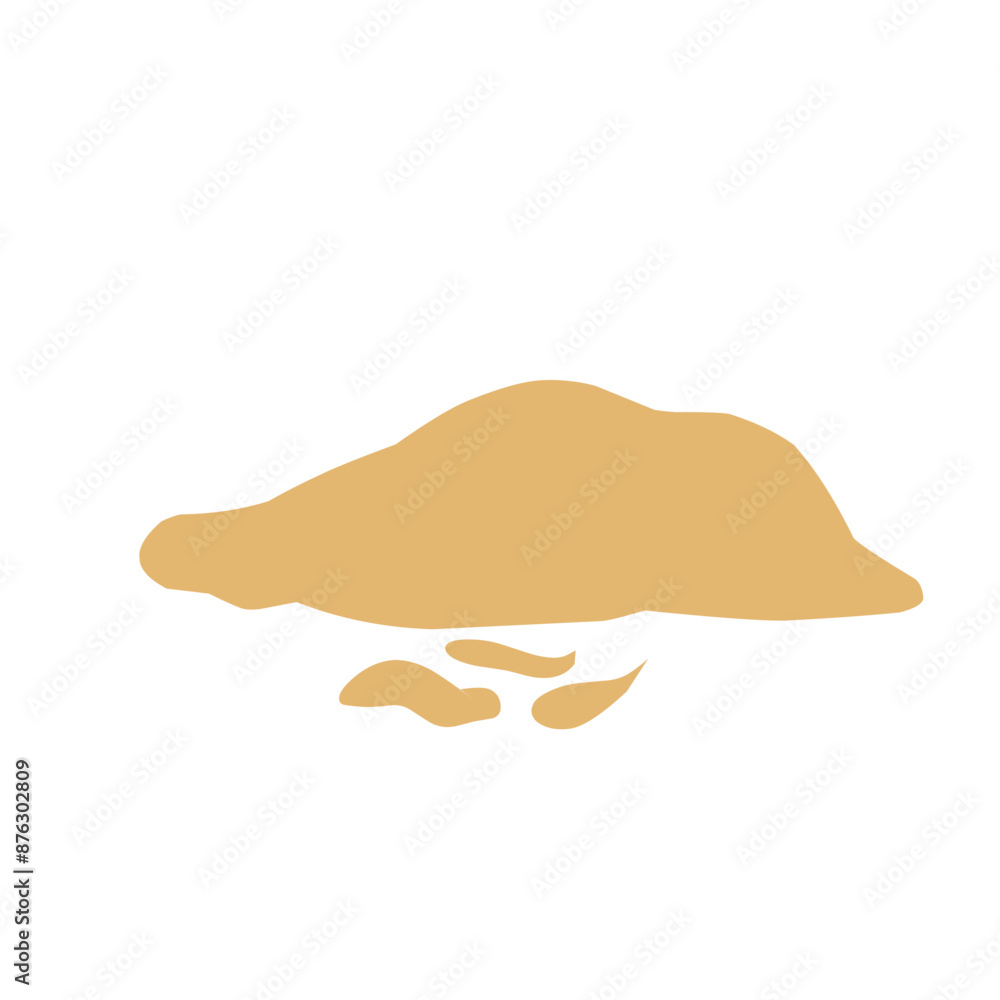 Pile of sand Vector illustration Pile of sand Vector illustration