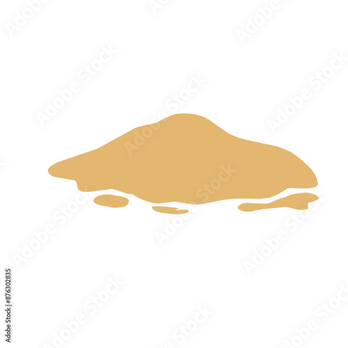 Pile of sand Vector illustration