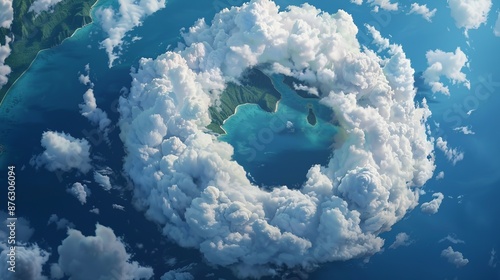 Explore surrealism with dreamscapes featuring swirling clouds, ethereal floating islands, and landscapes that intrigue and captivate. Clean and Clear Color, Realistic Photo, , Minimalism,