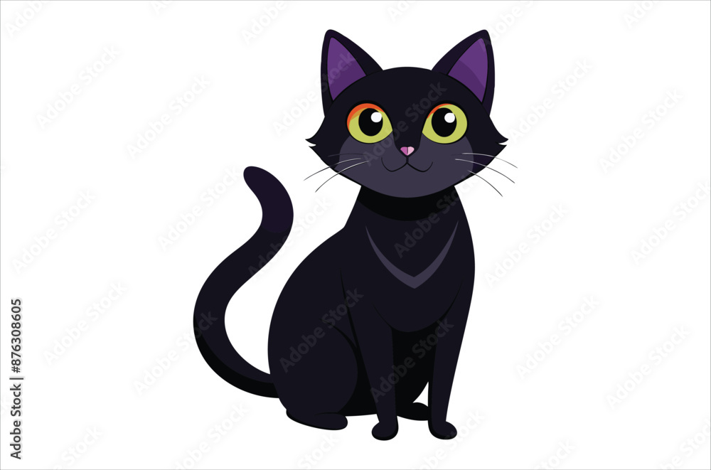 black cat cartoon, black cat vector, icon vector illustration, cat silhouette of a cat isolated on a white background, eps, png, svg, vector black cat cartoon, black cat vector, icon vector illustration, cat silhouette of a cat isolated on a white background, eps, png, svg, vector