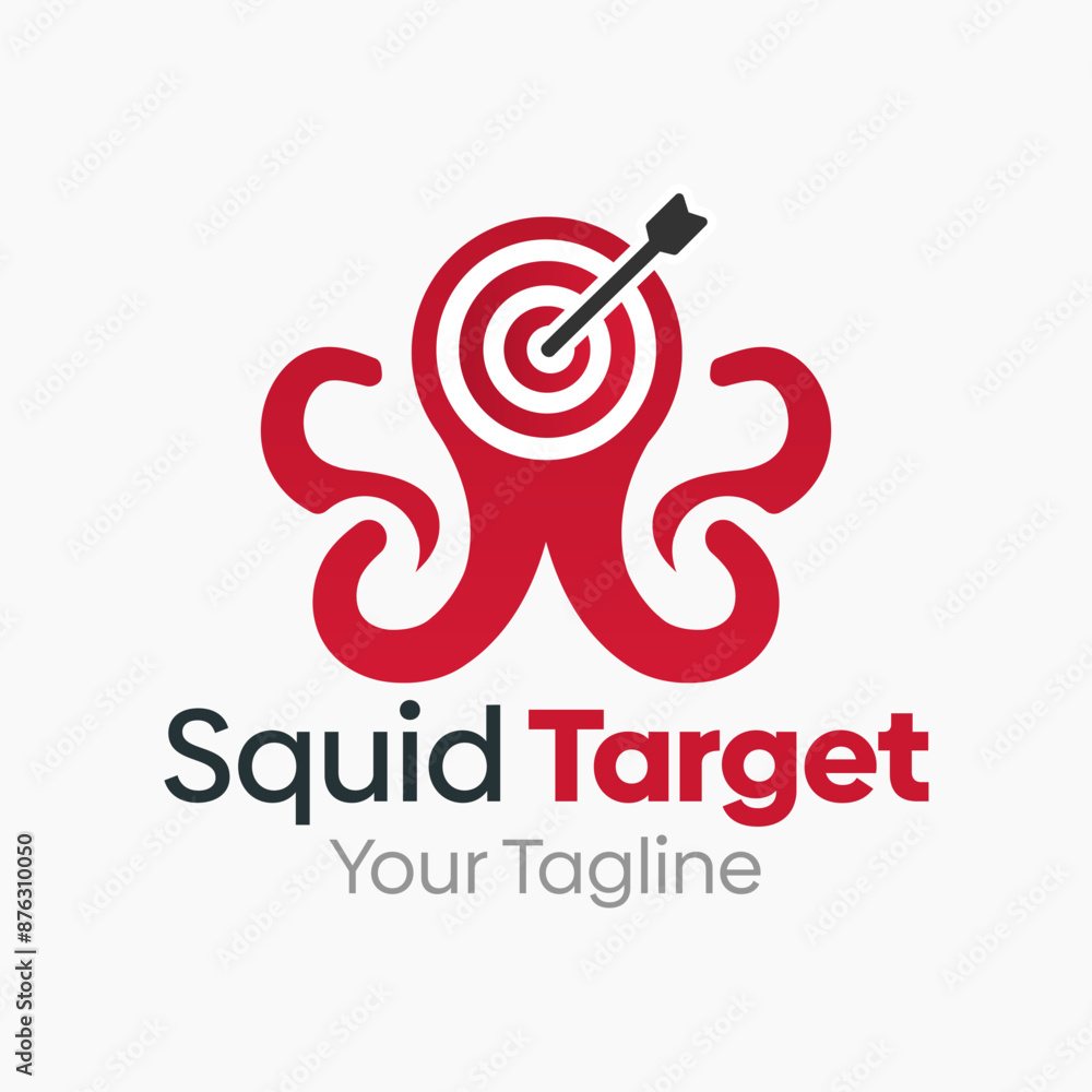 Squid Target Logo Vector Template Design. Good for Business, Start up, Agency, and Organization Squid Target Logo Vector Template Design. Good for Business, Start up, Agency, and Organization
